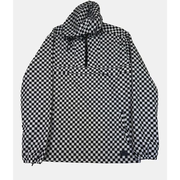 VANS Black & White Checker Lightweight Pullover - Checkerboard Pattern Size M - Picture 1 of 9